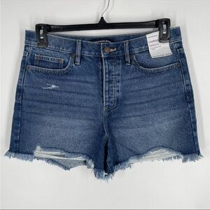 Calvin Klein Jeans Womens Blue Denim 4” Inseam High Rise Short Size 30 NEW